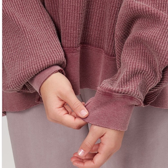 Free People Waffle Long Sleeve Top - Picture 6 of 8